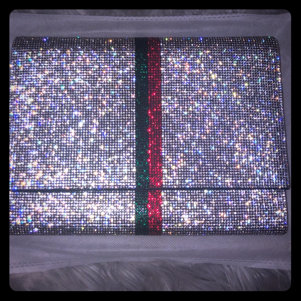 Crystal diamanté Clutch - LARGE